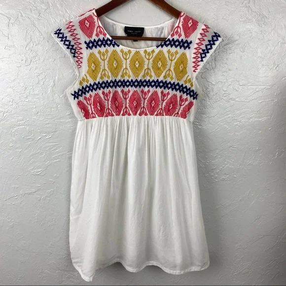 Romeo & Juliet Couture boho embroidered empire waist tunic XS - Picture 4 of 12